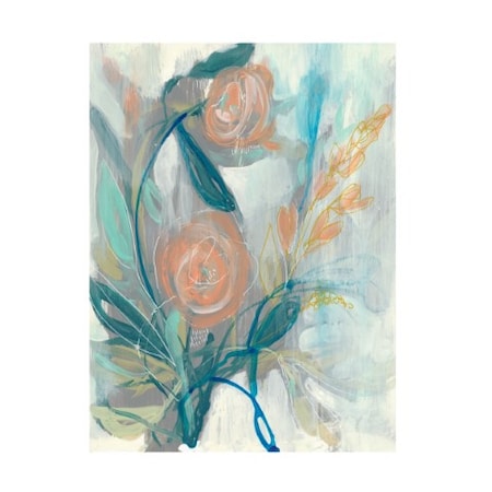 Jennifer Goldberger 'Flower Grouping II' Canvas Art,18x24